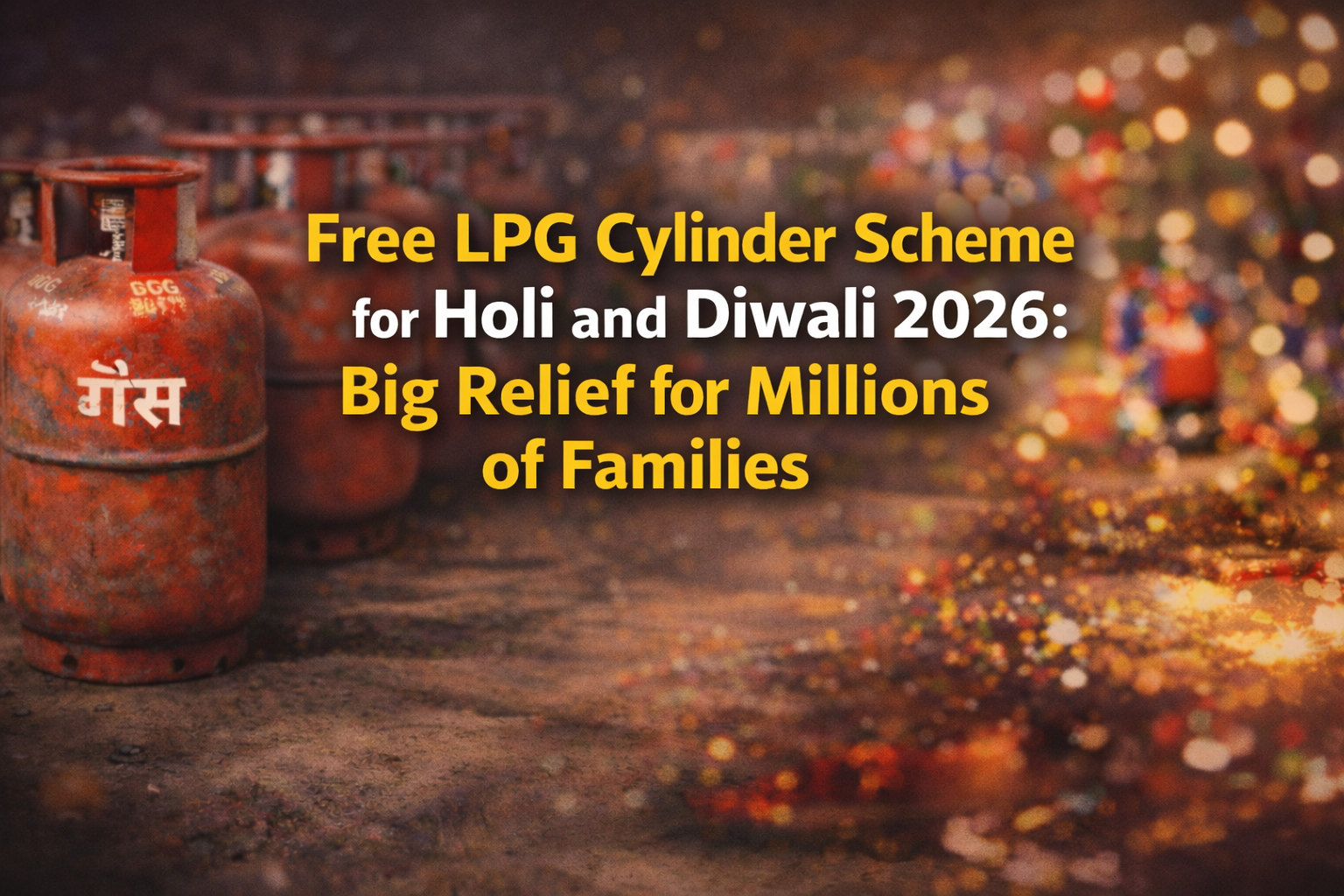 Free LPG Cylinder Scheme for Holi and Diwali 2026