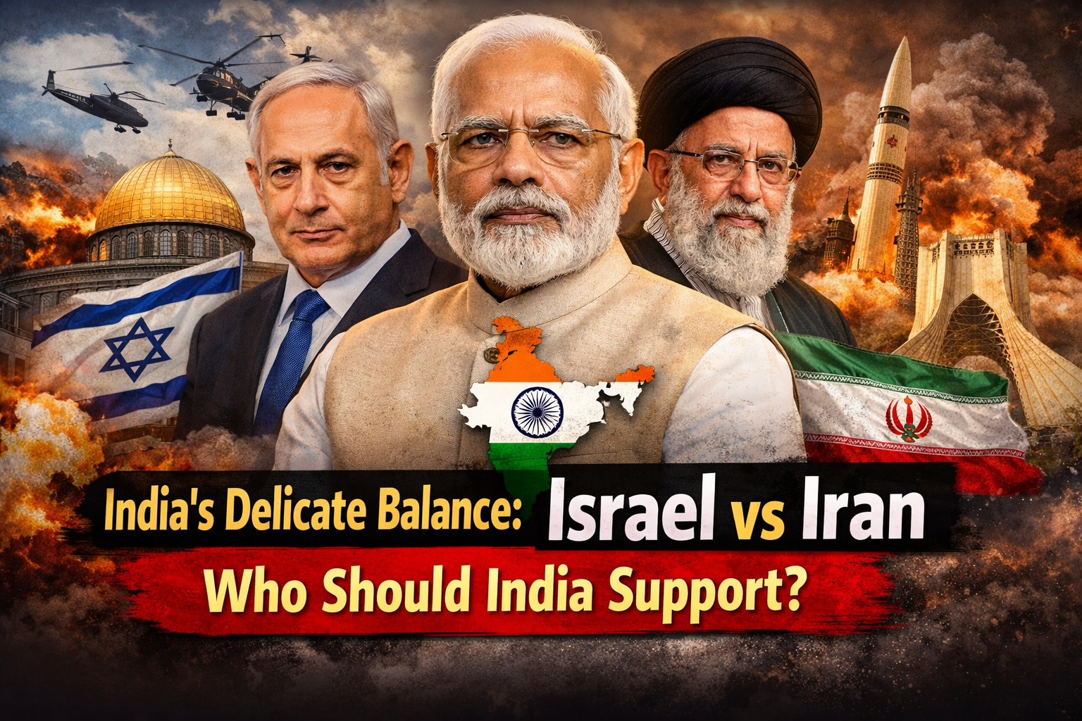 India Israel vs Iran: Full History, Comparison and Who India Should Support